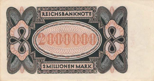 2 Millionen Mark 1923 ro.89b La